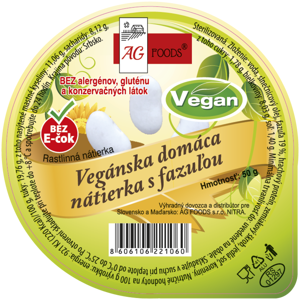 AG Foods Veganská domácí pomazánka s fazolí 50 g