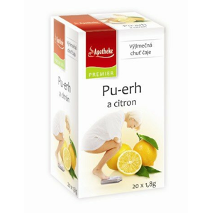 Apotheke Premier Pu-erh a citron čaj 20 sáčků