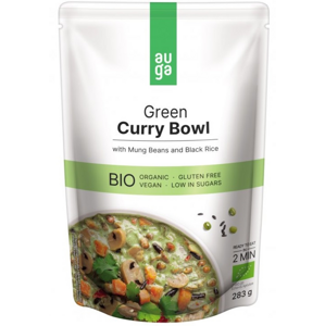 Auga Green curry bowl – se zeleným kari kořením, fazolemi mungo a černou rýží BIO 283 g