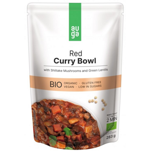 Auga Red curry bowl –  s červeným kari kořením, houbami shiitake a zelenou čočkou BIO 283 g